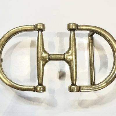 'Pegasus' Brushed Brass Detachable Jeans Belt Buckle
