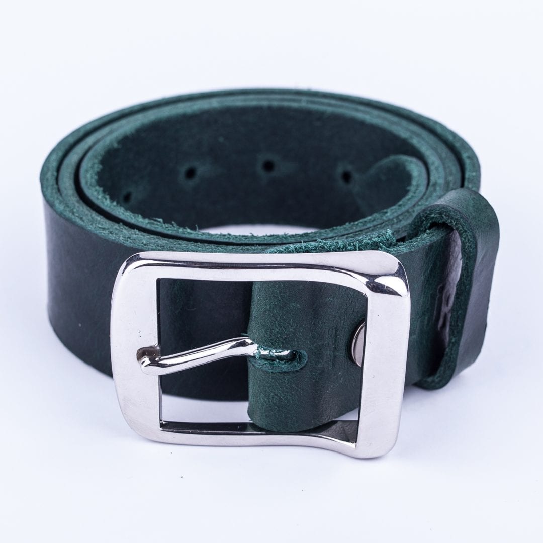 chrome belt buckle