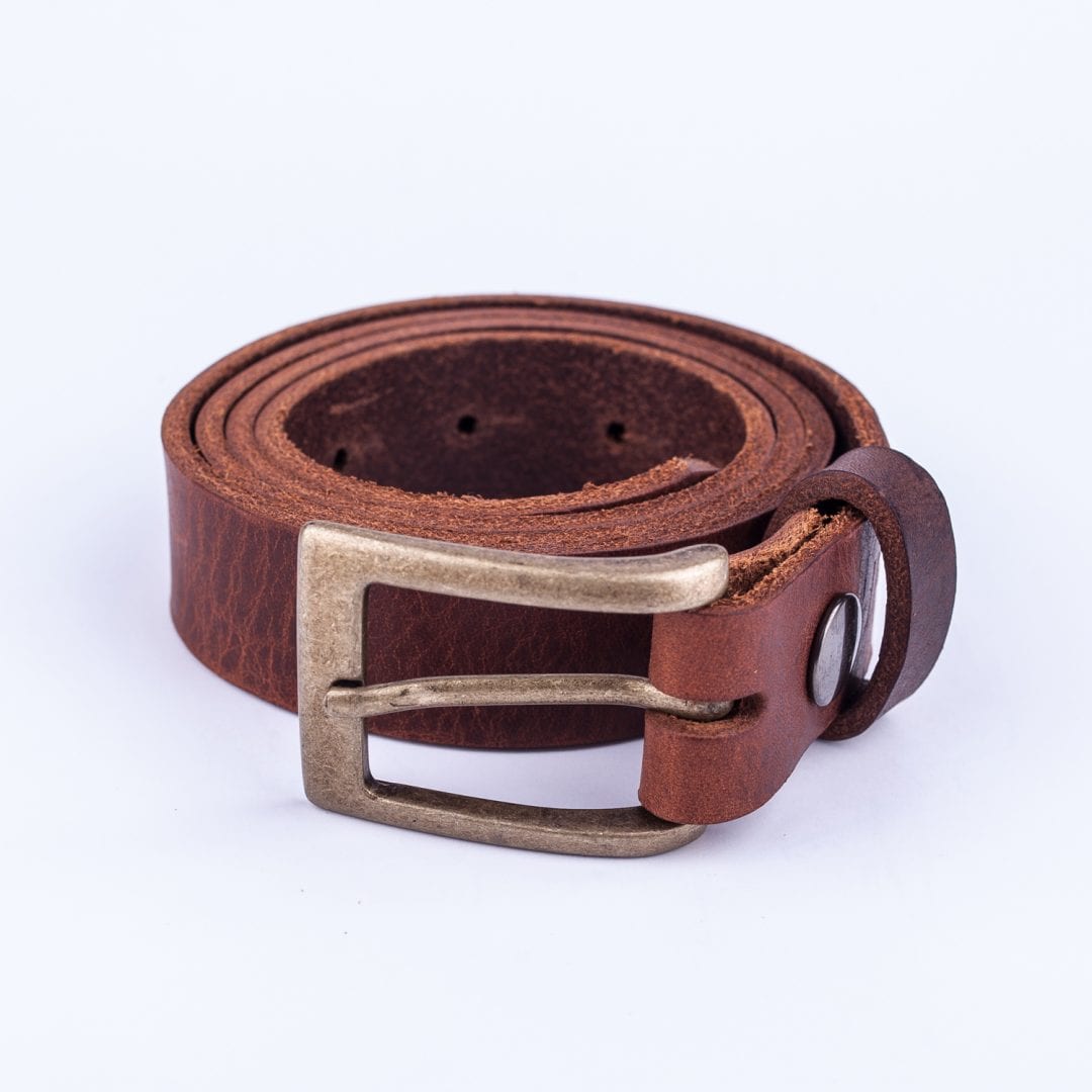mens tan leather dress belt
