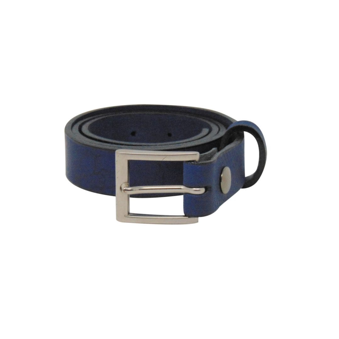mens blue designer belt