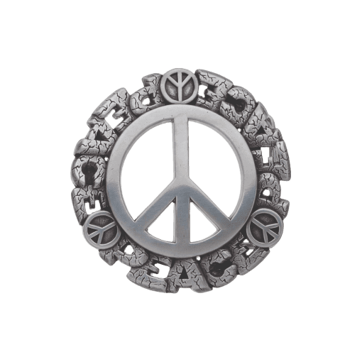 "Peace" Jeans Belt Buckle