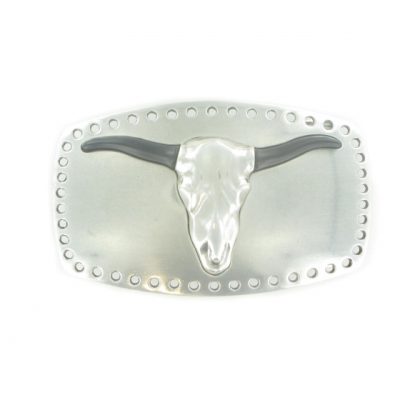 "Steer" (Silver) Jeans Belt Buckle